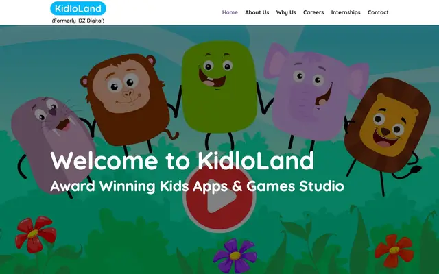 KidloLand ® (Formerly IDZ Digital Private Limited) website