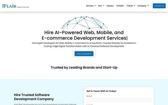 iFlair Web Technologies Pvt. Ltd. website