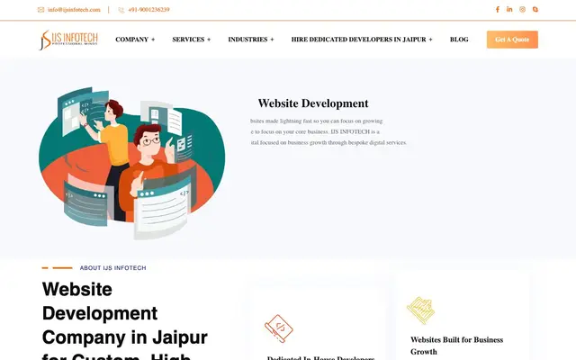 IJS Infotech website