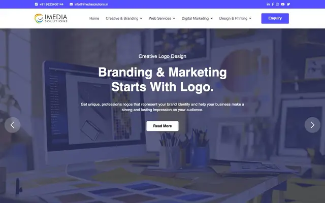 India Media Solutions website