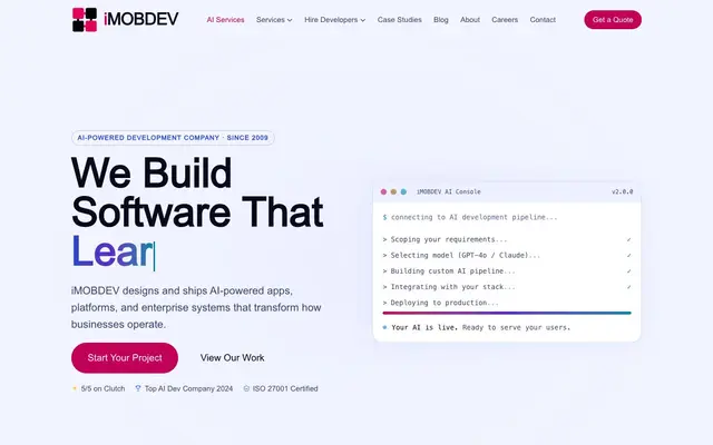 iMOBDEV Technologies website