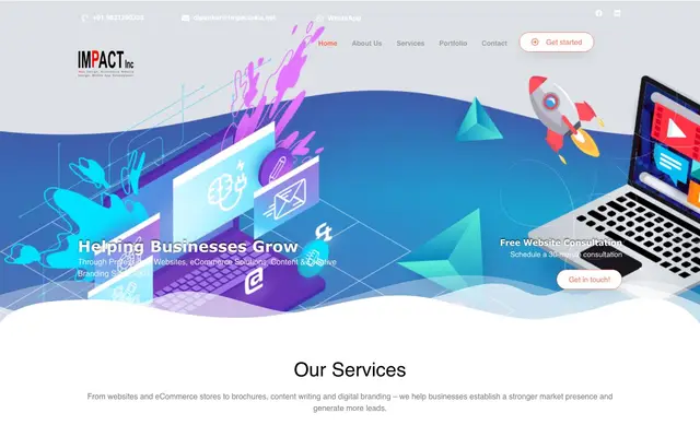 Impact Inc - Web Design, Ecommerce Website Design, Mobile App Development website