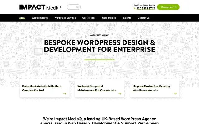 Impact Media website