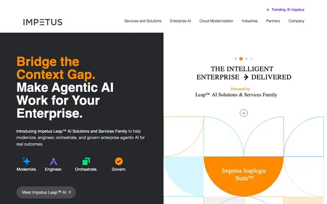 Impetus Technologies India Pvt. Ltd website