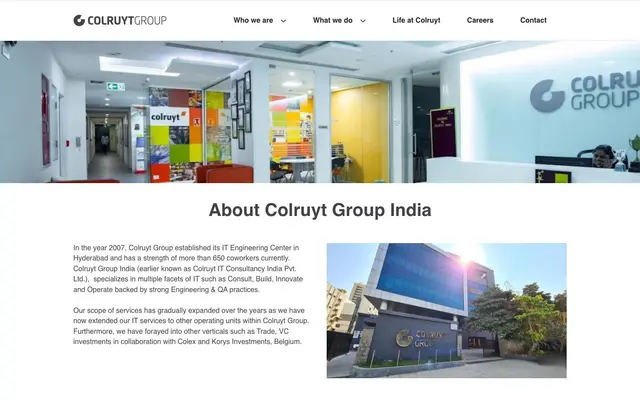 Colruyt Group India website