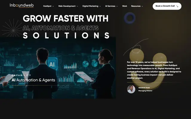 Inbound Webhub website