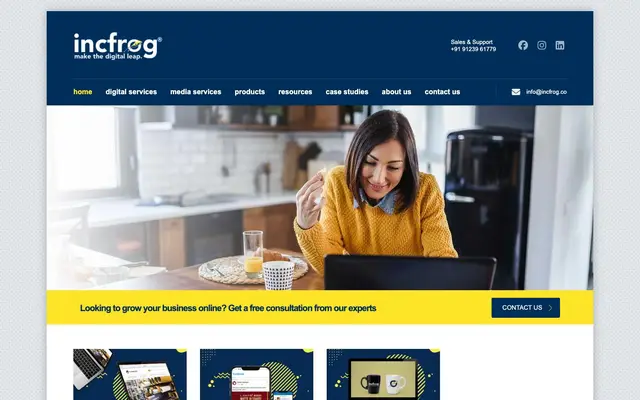 Incfrog website