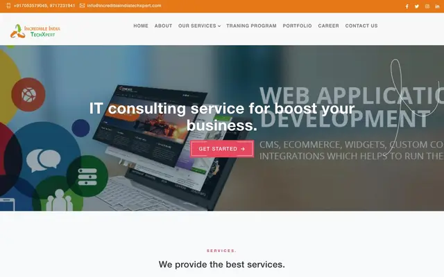 Incredible India Techxpert Pvt. Ltd website