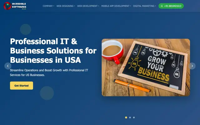 Incredible Softwares website