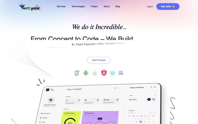 Incroyable Industries website