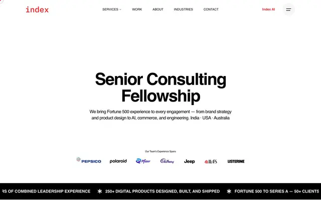 Index Studio website