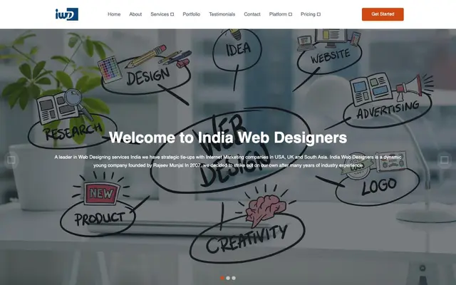 India-webdesigners website