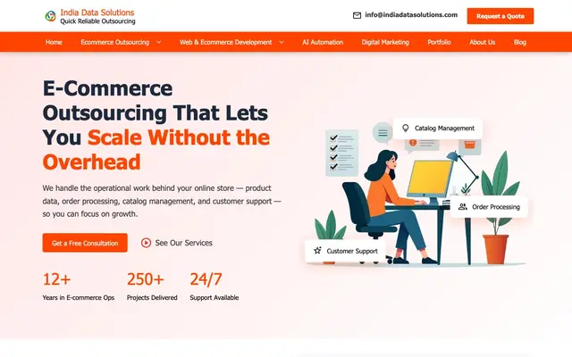 India Data Solutions website