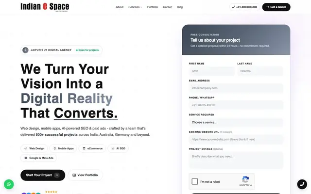 Indianespace website