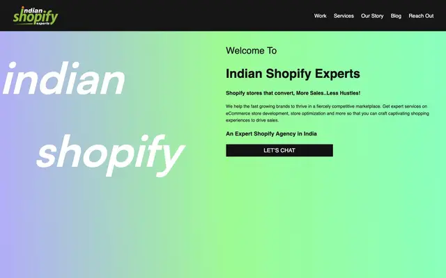 Indian Shopify Experts website