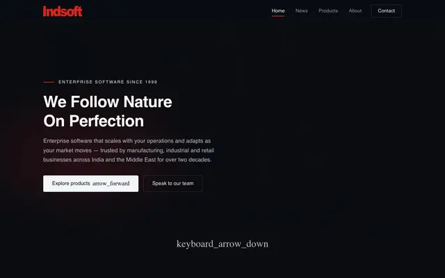 Indsoft website