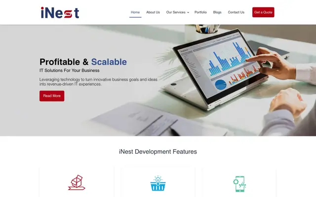 iNest Web Pvt. Ltd website
