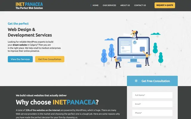 InetPanacea : Web design and Development Company in Calgary website
