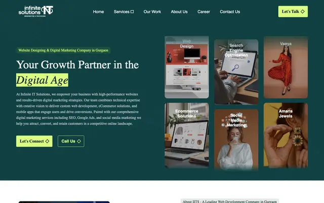 Infinite IT Solutions website