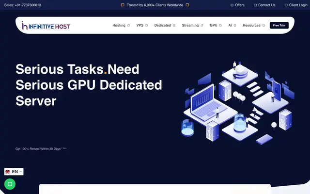 Infinitive Host Technologies Pvt. Ltd. website