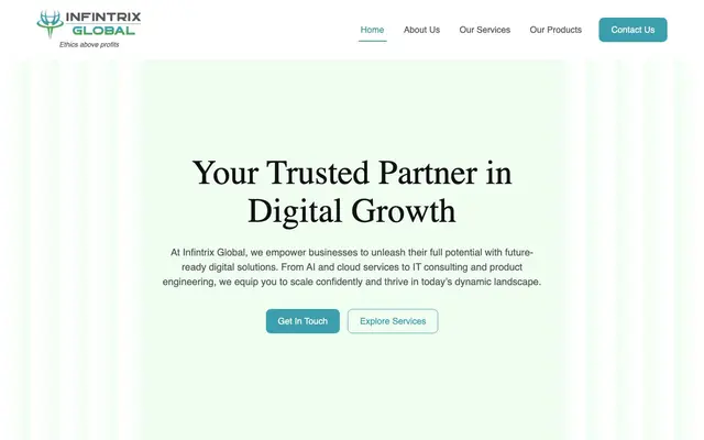 Infintrix Global Limited website