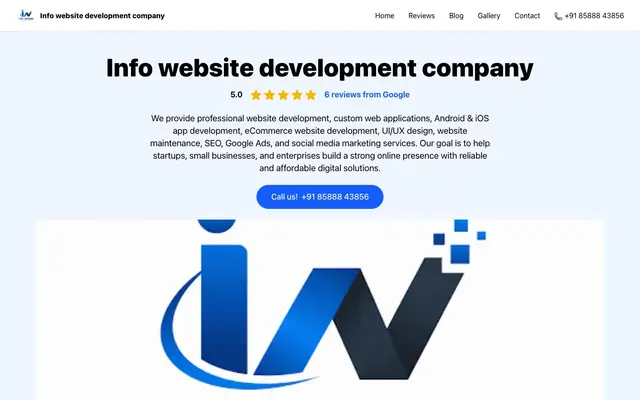 Info website development company website