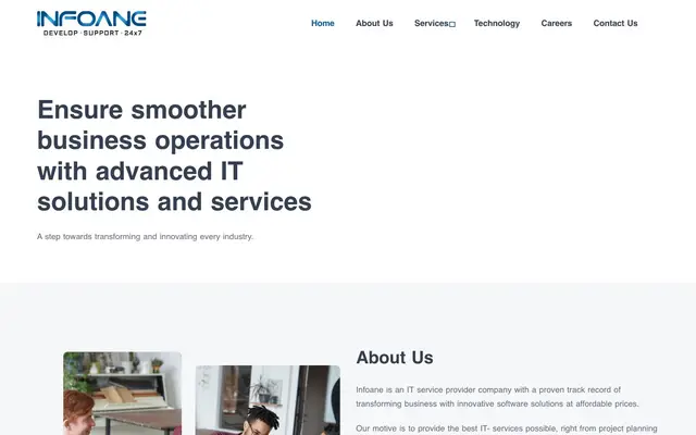 Infoane Technologies website