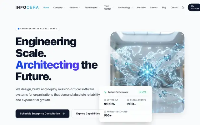 Infocera IT website