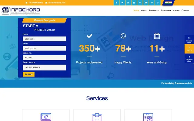 Infochord Technologies Pvt. Ltd. website