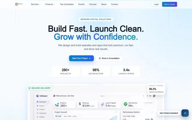 Infotact Solutions website