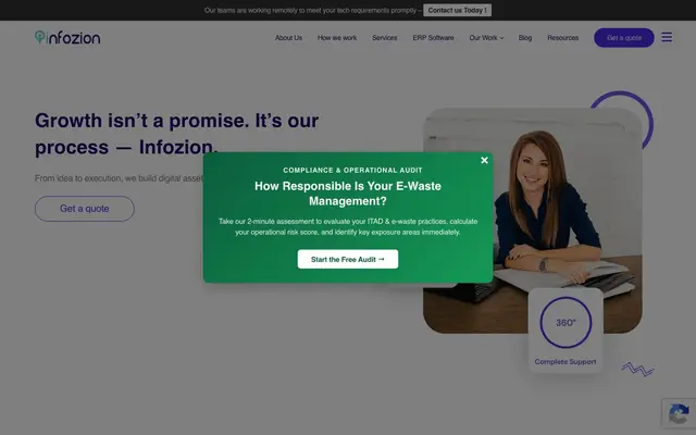 Infozion Technologies website