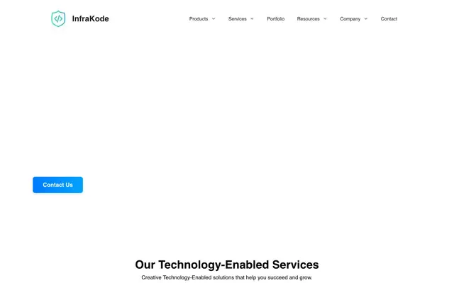 InfraKode Technologies website