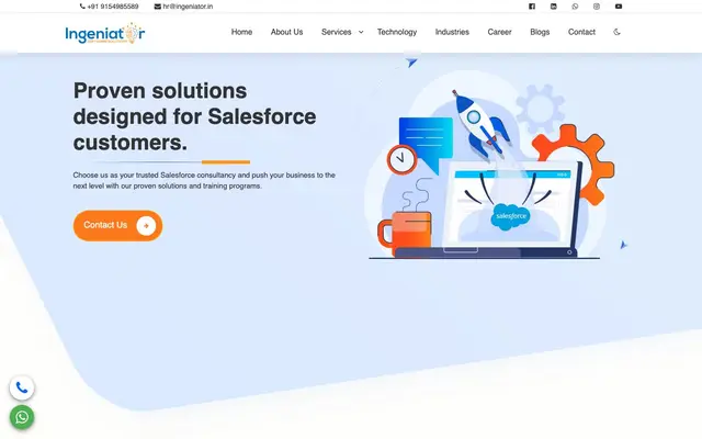 Ingeniator Software Solutions website