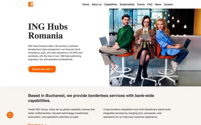 ING Hubs Romania website