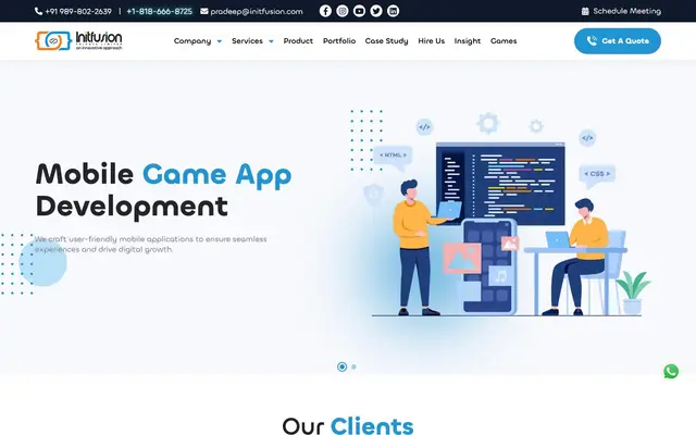 Initfusion Pvt Ltd website
