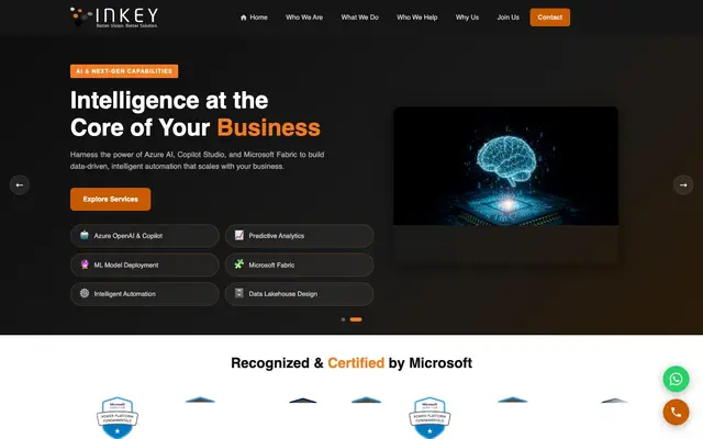 Inkey IT Solutions Pvt. Ltd. website