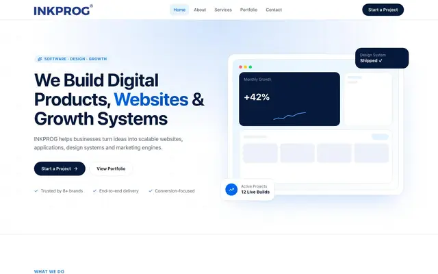 Inkprog Technologies Pvt. Ltd. website