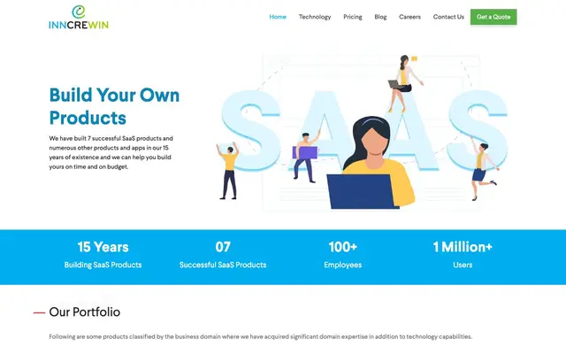 Inncrewin Technologies Pvt. Ltd. website