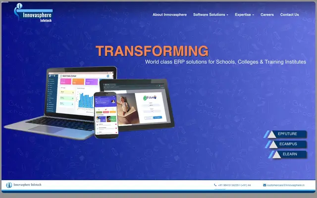 Innovasphere Infotech website