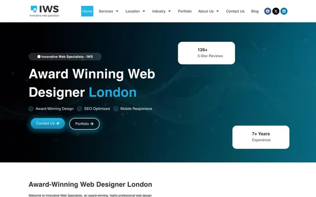 Innovative Web Specialists - IWS website