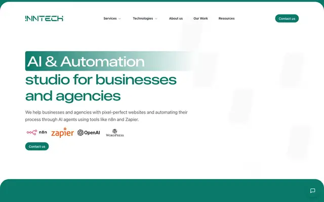 Agenție Web Design - INNTECH website
