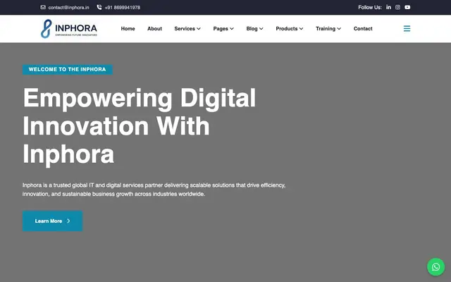 Inphora Pvt. Ltd website
