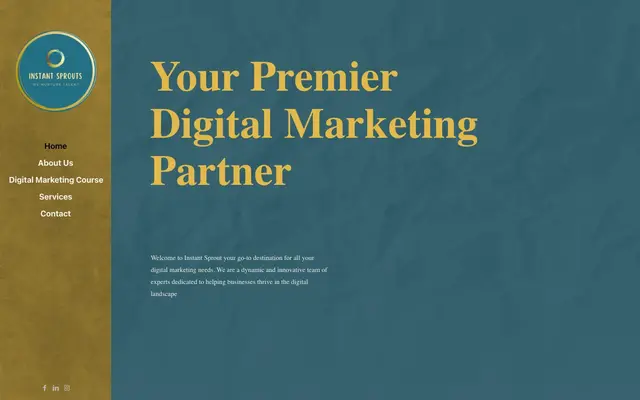 Instant Sprouts Industries Digital Marketing Agency… website