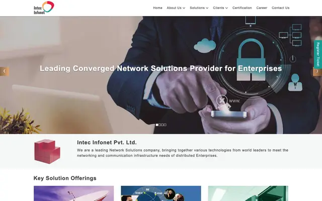 Intec Infonet Pvt. Ltd website