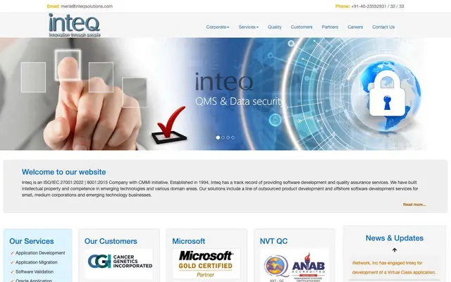Inteq Software LLP website