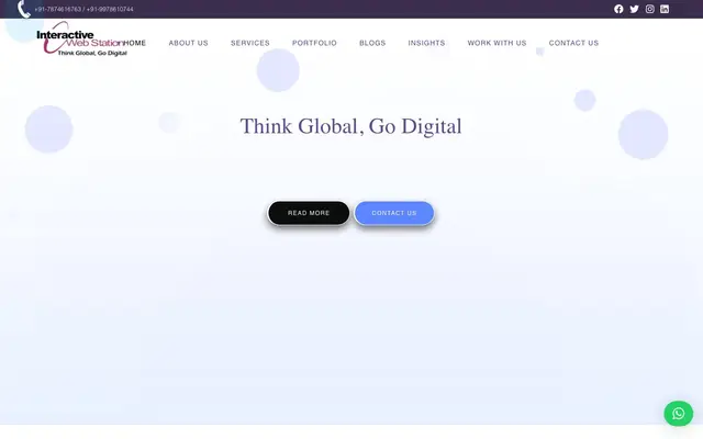 Interactive Webstation website