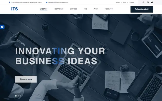 InTouch Software Solution website