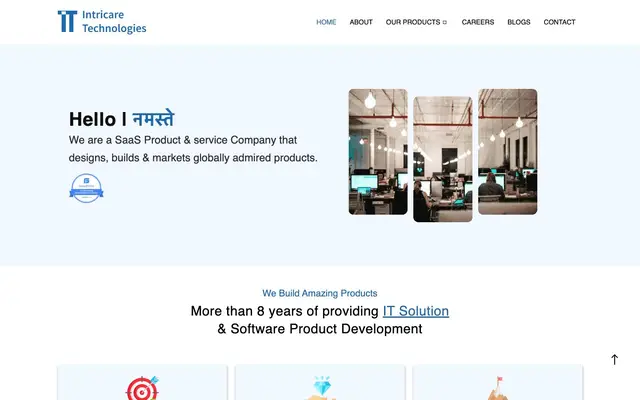 Intricare Technologies website