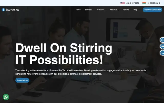 Inventcolabs Infotech website