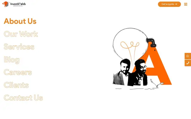 Inventif Web LLP website